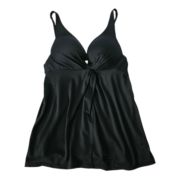 Victoria's Secret Very Sexy Black Tankini Swim Top 34A Twist Front‎ Padded Bra - Picture 1 of 10